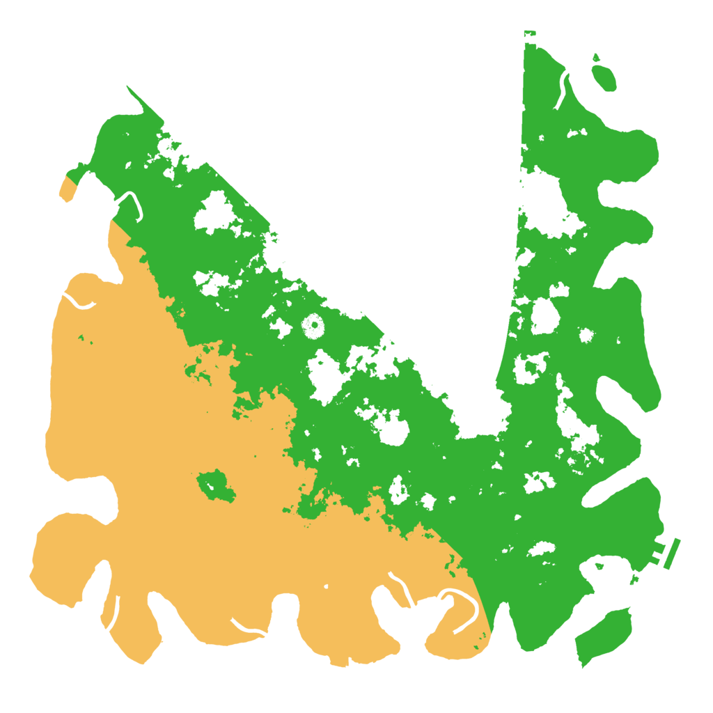 Biome Rust Map: Procedural Map, Size: 4500, Seed: 2024080299