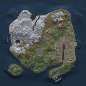 Thumbnail Rust Map: Procedural Map, Size: 2650, Seed: 1814888198, 12 Monuments