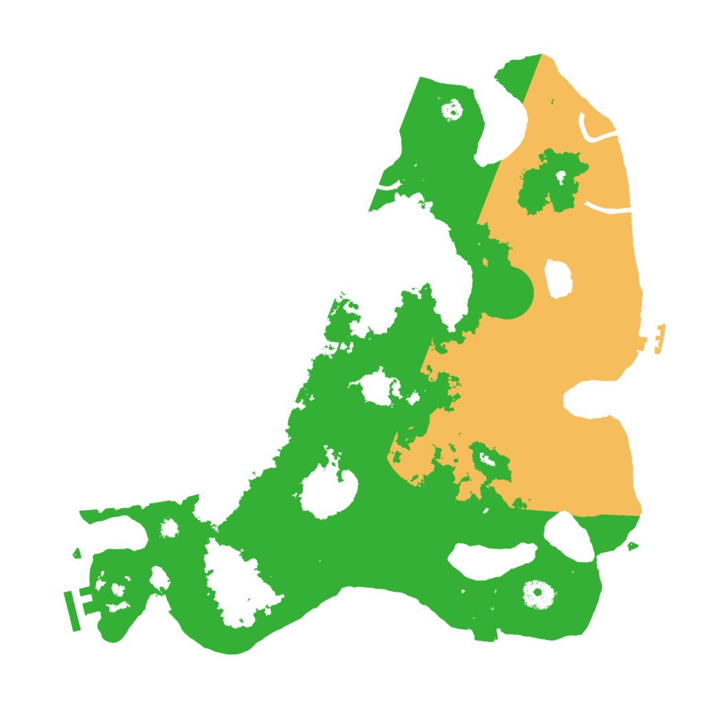 Biome Rust Map: Procedural Map, Size: 3500, Seed: 617593784