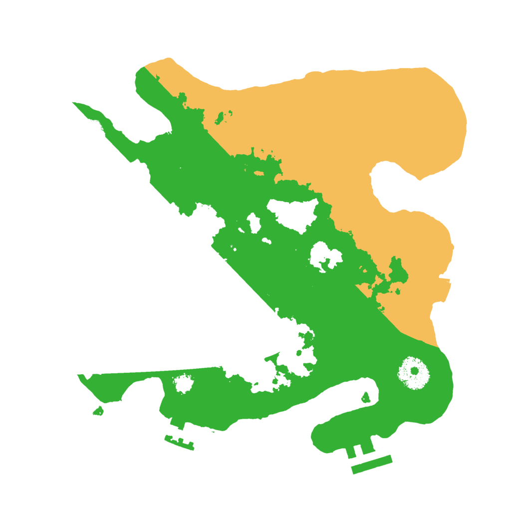 Biome Rust Map: Procedural Map, Size: 2500, Seed: 609176199