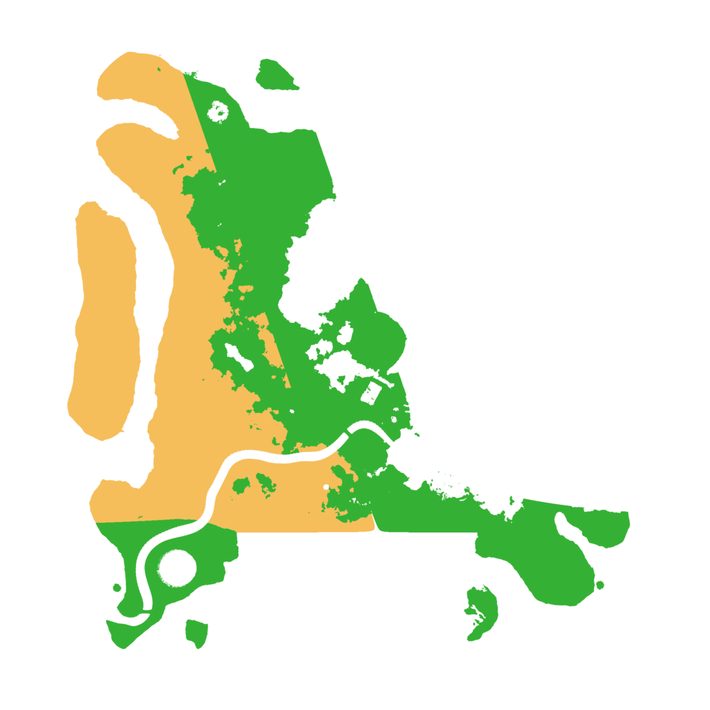 Biome Rust Map: Procedural Map, Size: 3500, Seed: 788422874