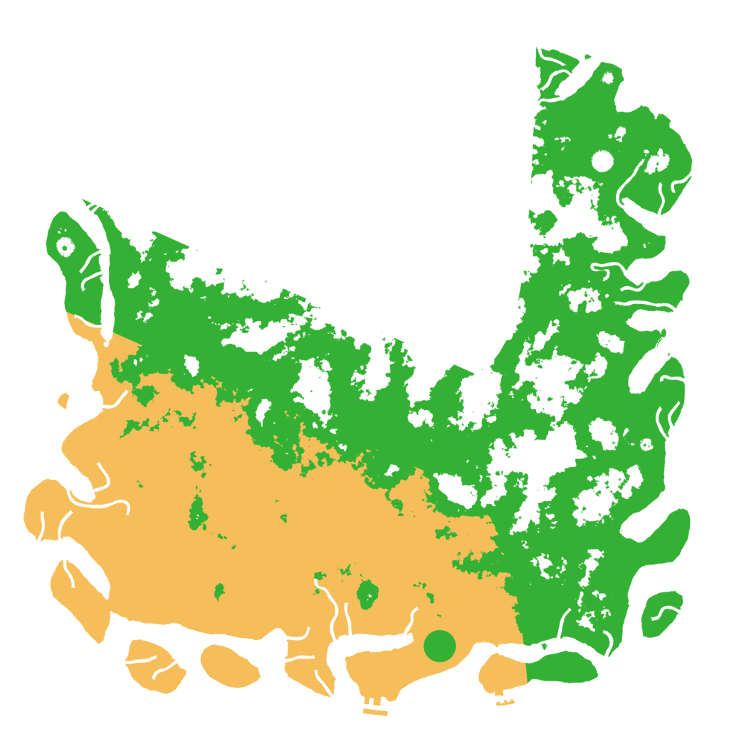 Biome Rust Map: Procedural Map, Size: 6000, Seed: 629017838