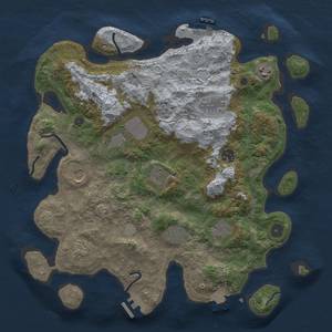 Thumbnail Rust Map: Procedural Map, Size: 3766, Seed: 779999, 18 Monuments