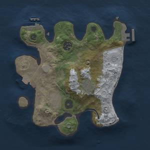 Thumbnail Rust Map: Procedural Map, Size: 2500, Seed: 177227138, 9 Monuments