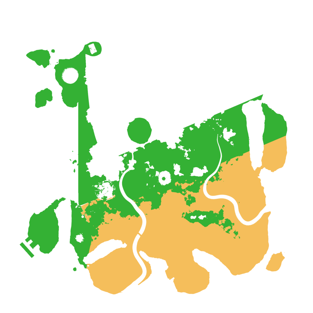 Biome Rust Map: Procedural Map, Size: 3500, Seed: 651981