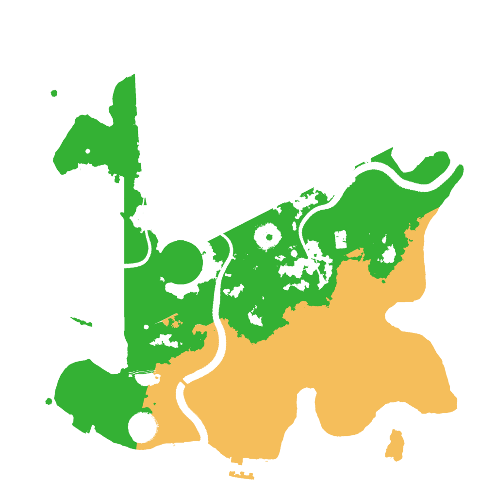 Biome Rust Map: Procedural Map, Size: 3000, Seed: 1586544950