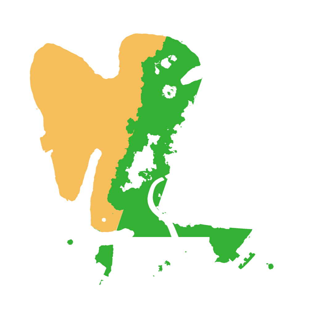 Biome Rust Map: Procedural Map, Size: 2300, Seed: 689840545