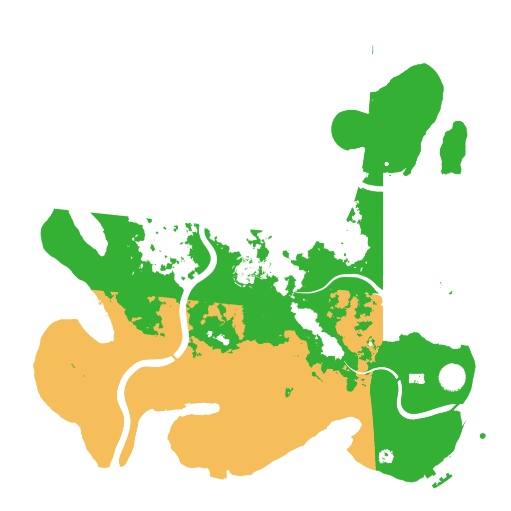 Biome Rust Map: Procedural Map, Size: 3500, Seed: 795487520