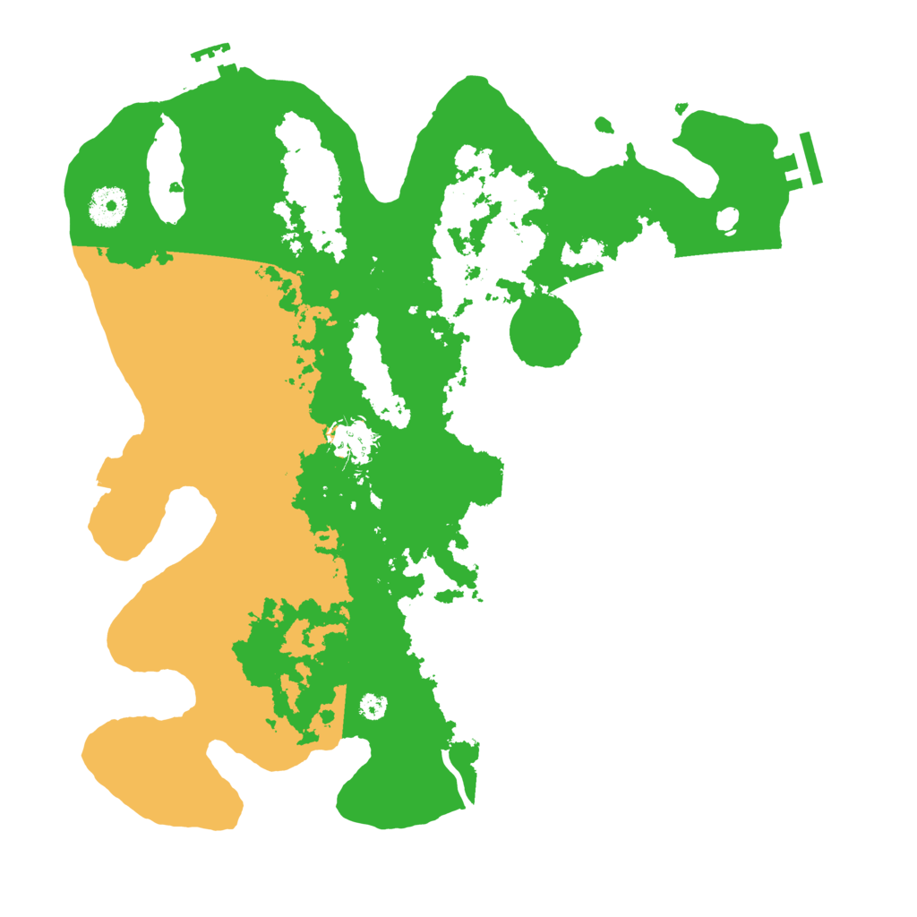 Biome Rust Map: Procedural Map, Size: 3500, Seed: 993241084