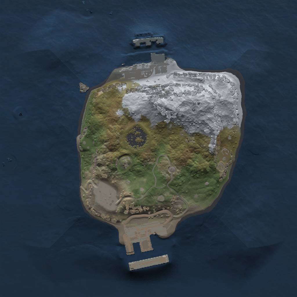 Rust Map: Procedural Map, Size: 1500, Seed: 1882731032, 5 Monuments