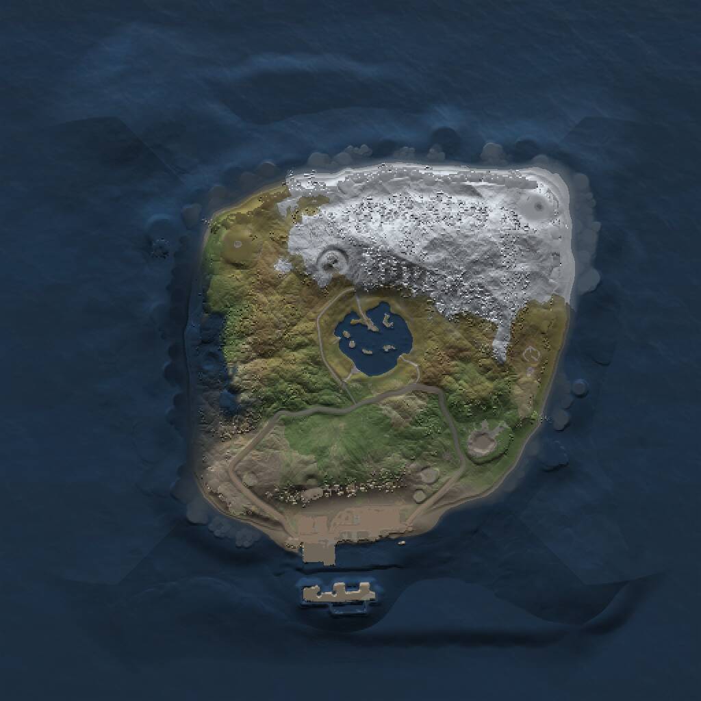 Rust Map: Procedural Map, Size: 1500, Seed: 1882731032, 3 Monuments