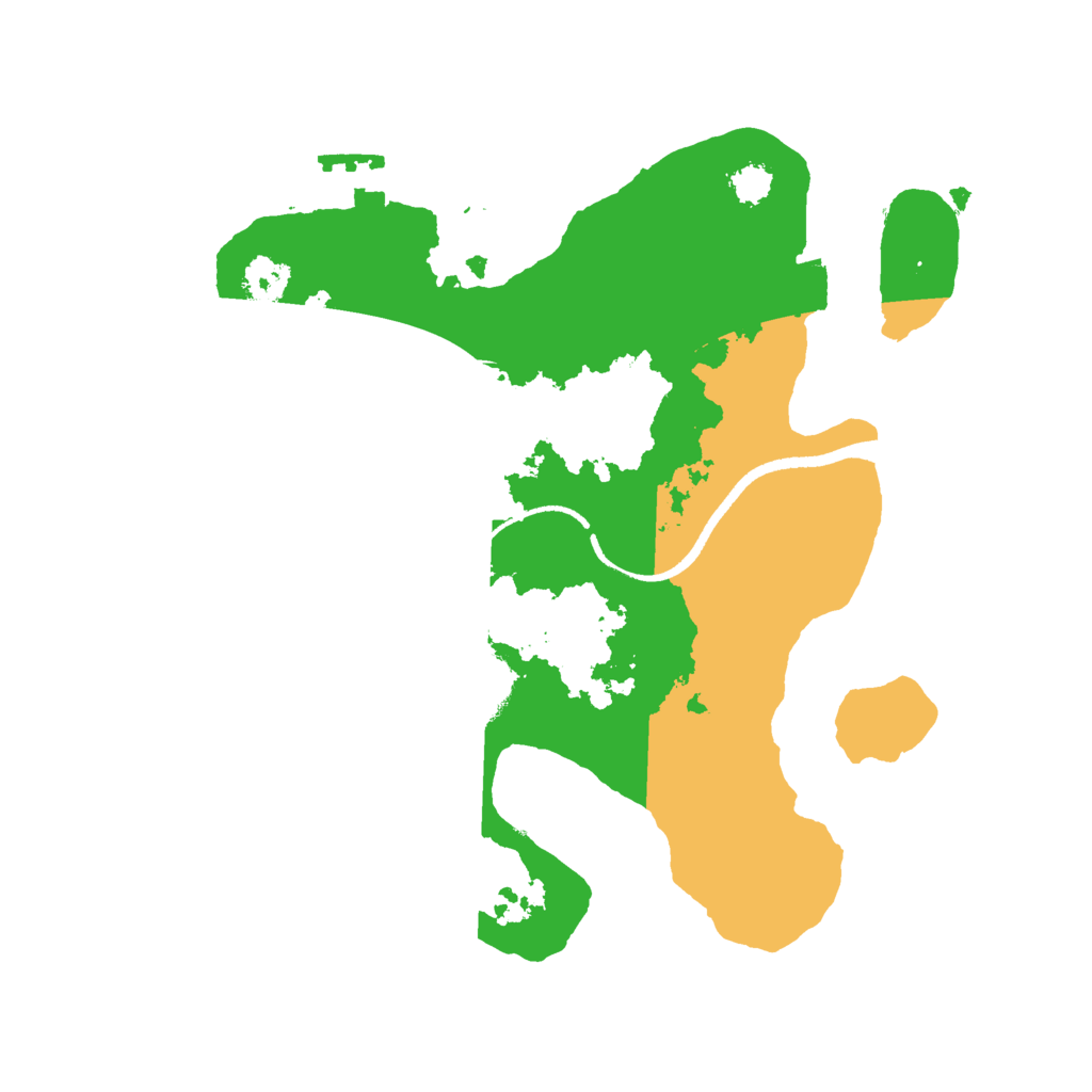 Biome Rust Map: Procedural Map, Size: 2500, Seed: 87712