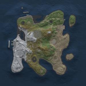 Thumbnail Rust Map: Procedural Map, Size: 2500, Seed: 87712, 9 Monuments