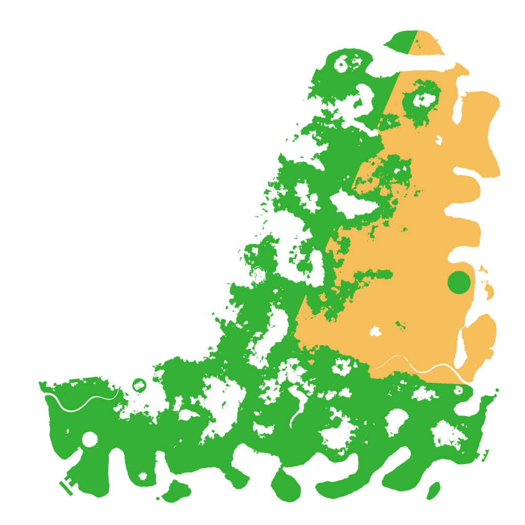 Biome Rust Map: Procedural Map, Size: 6000, Seed: 16307