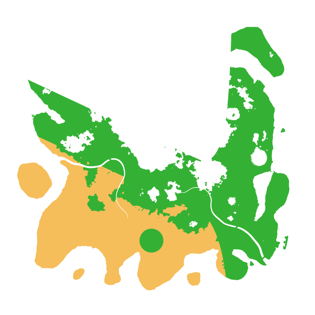 Biome Rust Map: Procedural Map, Size: 3500, Seed: 1748677843