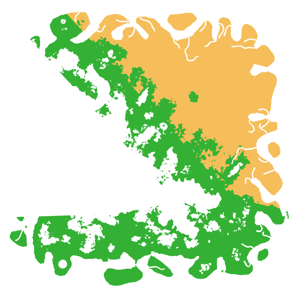 Biome Rust Map: Procedural Map, Size: 6000, Seed: 43430