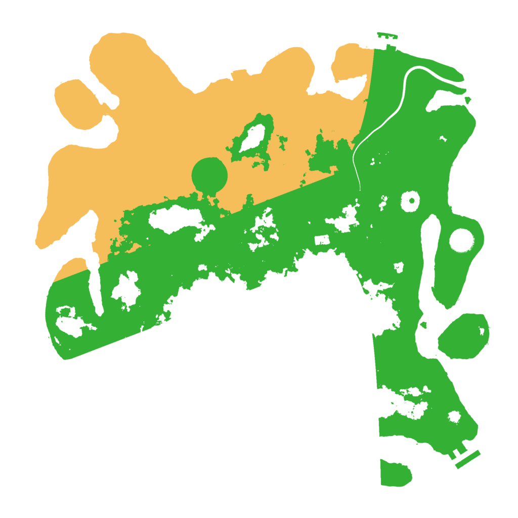 Biome Rust Map: Procedural Map, Size: 3800, Seed: 93597456