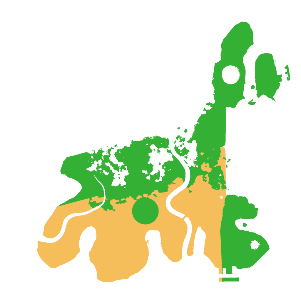 Biome Rust Map: Procedural Map, Size: 3000, Seed: 513423187