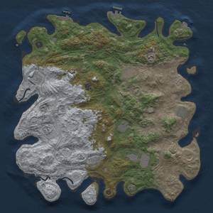 Thumbnail Rust Map: Procedural Map, Size: 4500, Seed: 436329085, 19 Monuments