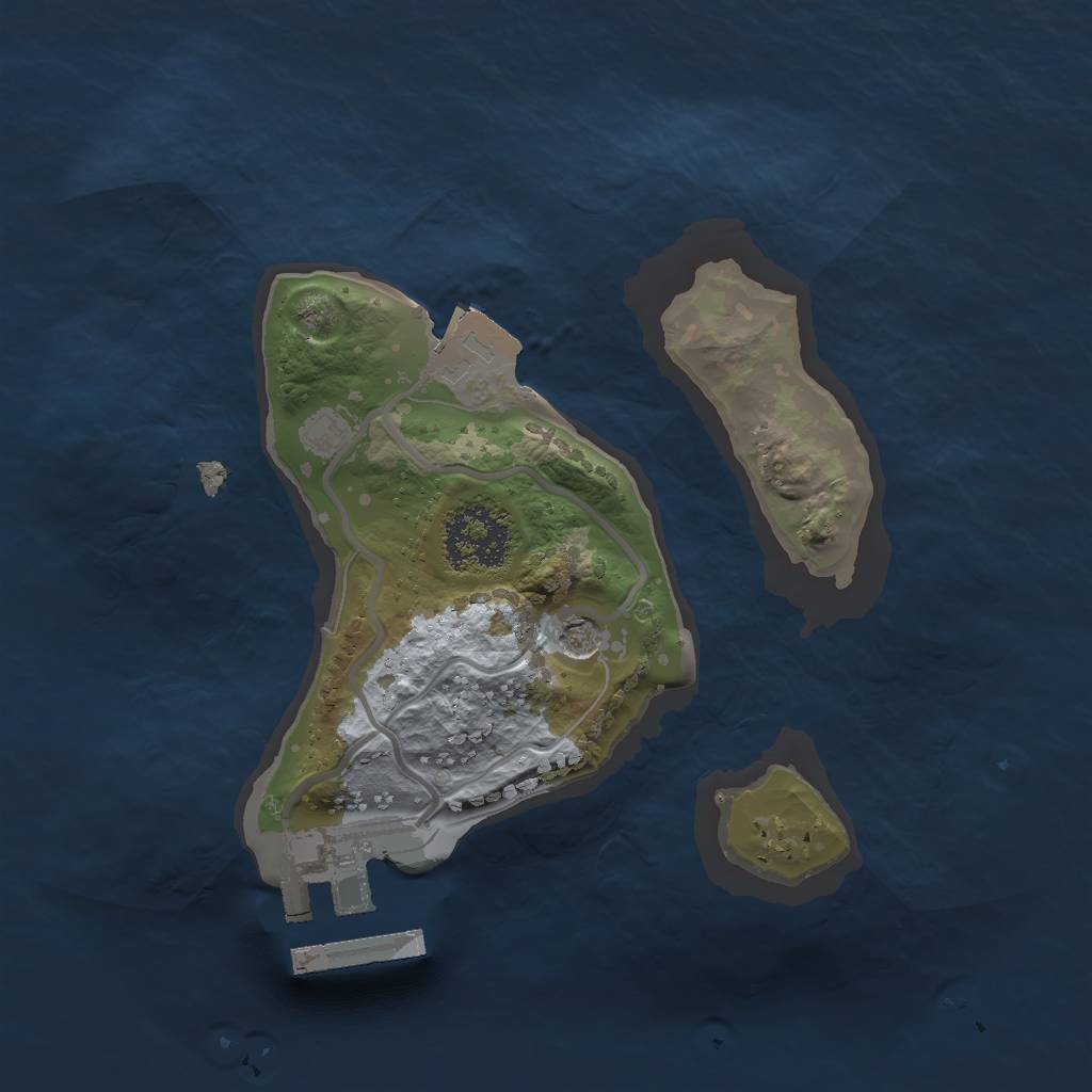 Rust Map: Procedural Map, Size: 1650, Seed: 1670571882, 5 Monuments