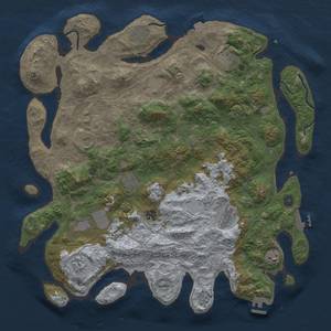 Thumbnail Rust Map: Procedural Map, Size: 4500, Seed: 1224179596, 19 Monuments