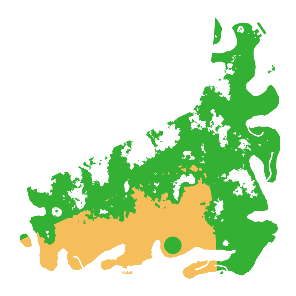 Biome Rust Map: Procedural Map, Size: 4500, Seed: 37977841