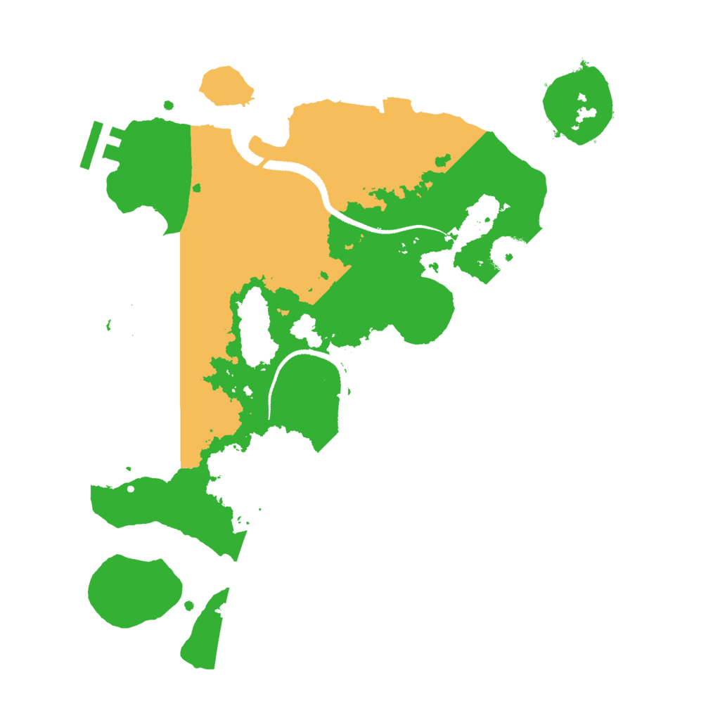 Biome Rust Map: Procedural Map, Size: 3000, Seed: 21106