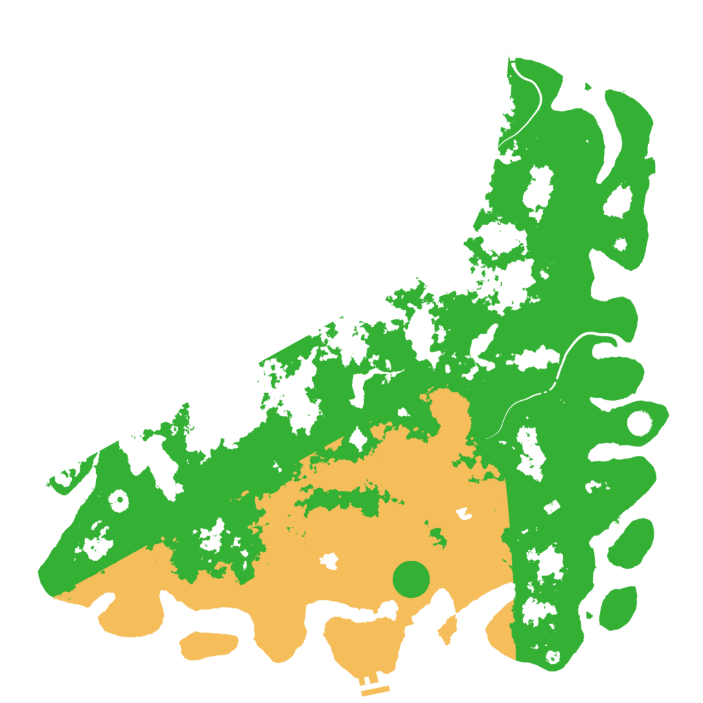 Biome Rust Map: Procedural Map, Size: 5000, Seed: 5628282
