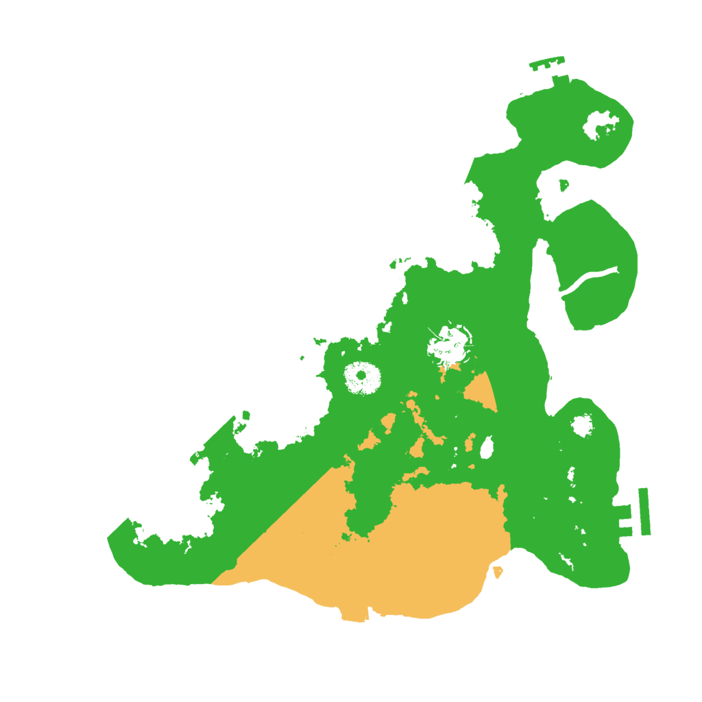 Biome Rust Map: Procedural Map, Size: 3000, Seed: 23499