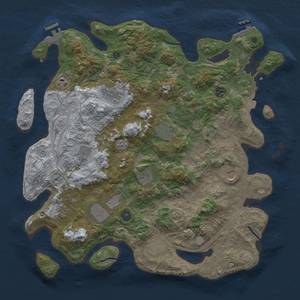 Thumbnail Rust Map: Procedural Map, Size: 4250, Seed: 802316453, 19 Monuments