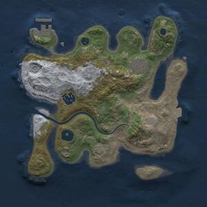 Thumbnail Rust Map: Procedural Map, Size: 2600, Seed: 8006, 6 Monuments