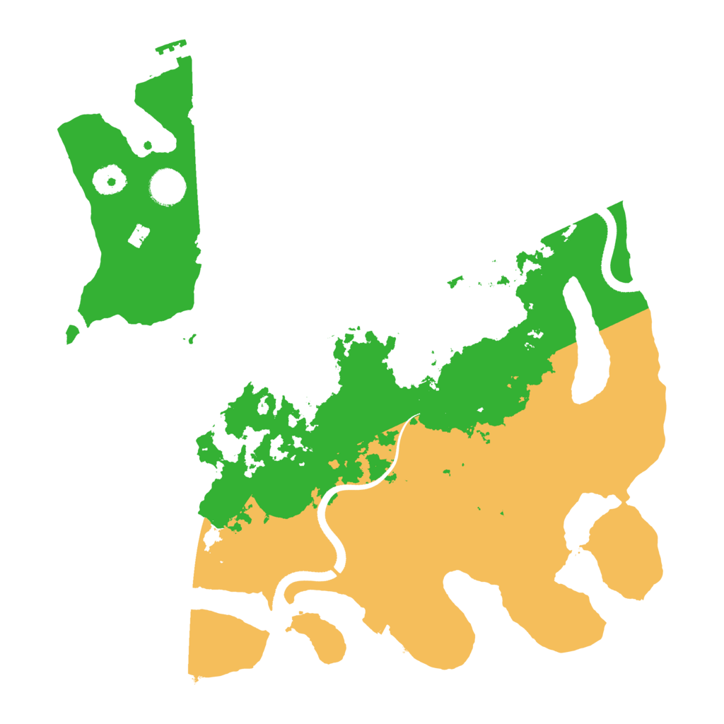 Biome Rust Map: Procedural Map, Size: 3500, Seed: 748571901