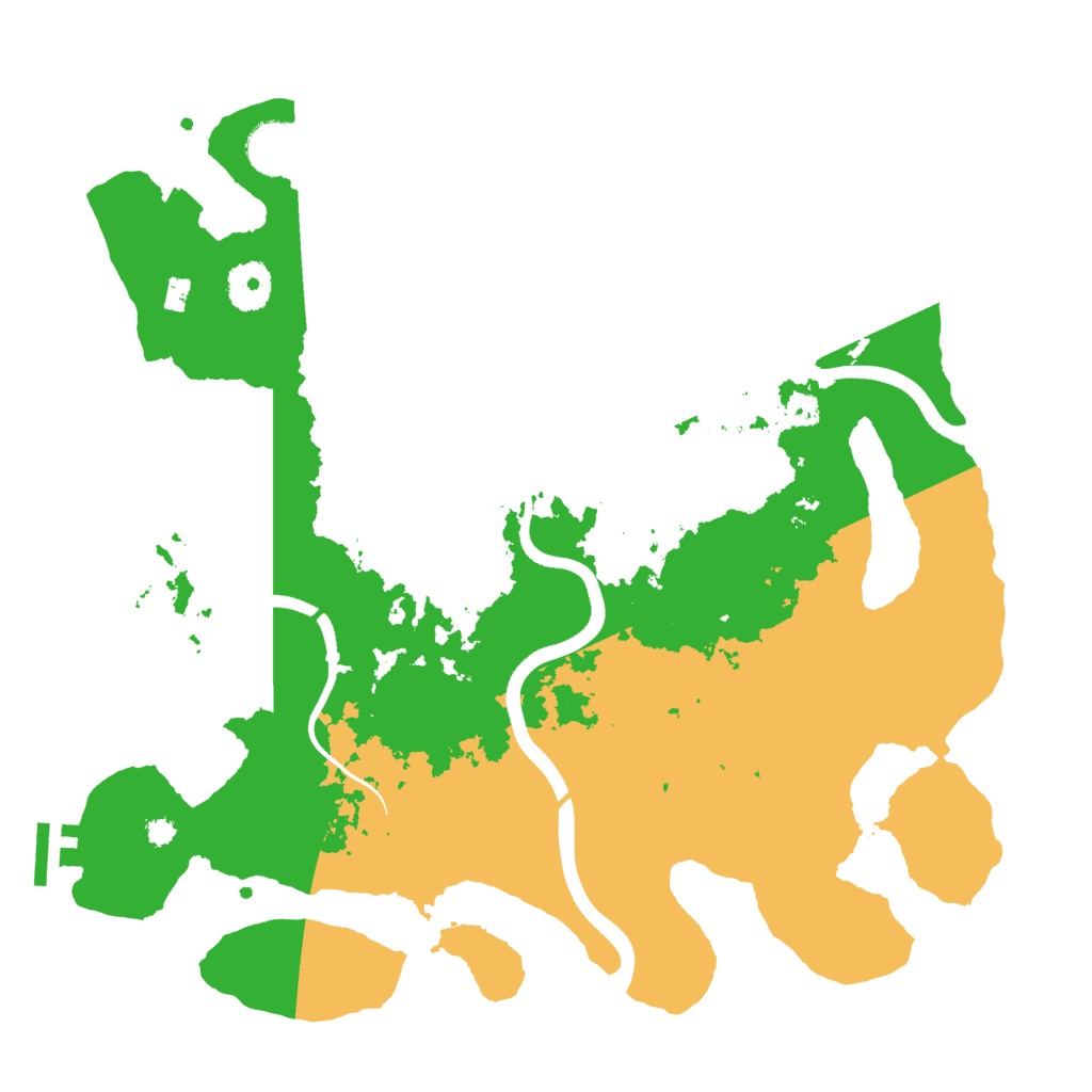 Biome Rust Map: Procedural Map, Size: 3500, Seed: 748571901