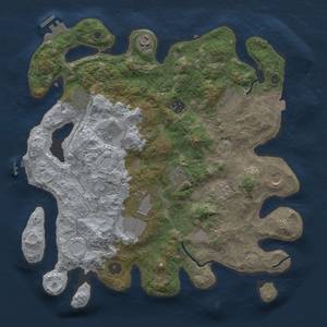 Thumbnail Rust Map: Procedural Map, Size: 3800, Seed: 432640808, 17 Monuments