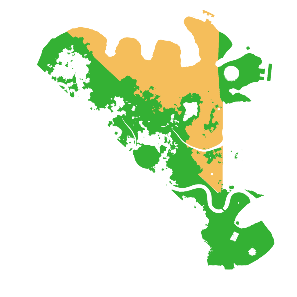 Biome Rust Map: Procedural Map, Size: 3500, Seed: 612833732