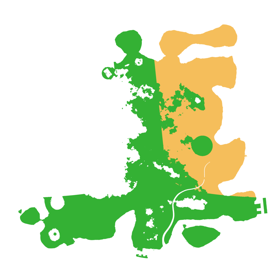 Biome Rust Map: Procedural Map, Size: 3500, Seed: 1210809959
