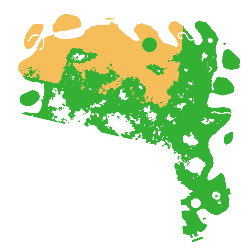 Biome Rust Map: Procedural Map, Size: 4500, Seed: 62421522