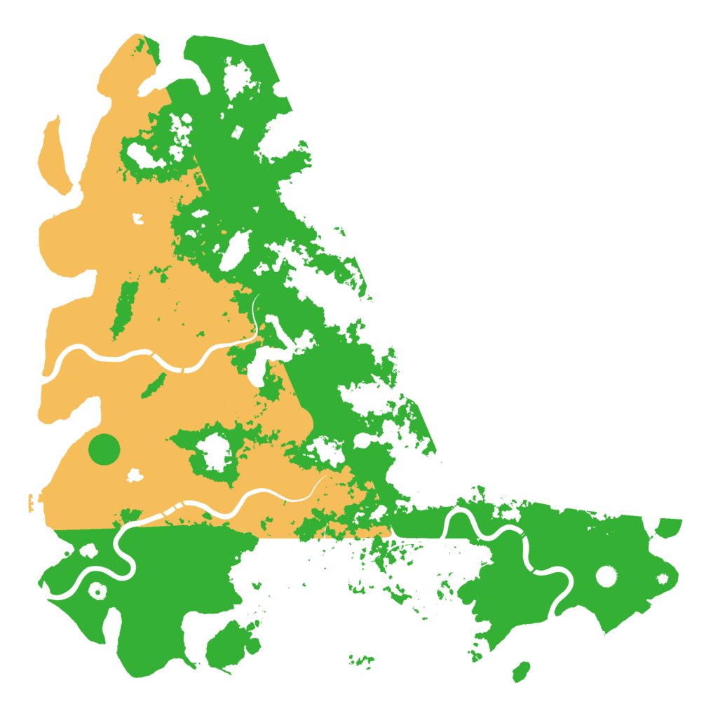 Biome Rust Map: Procedural Map, Size: 6000, Seed: 8153