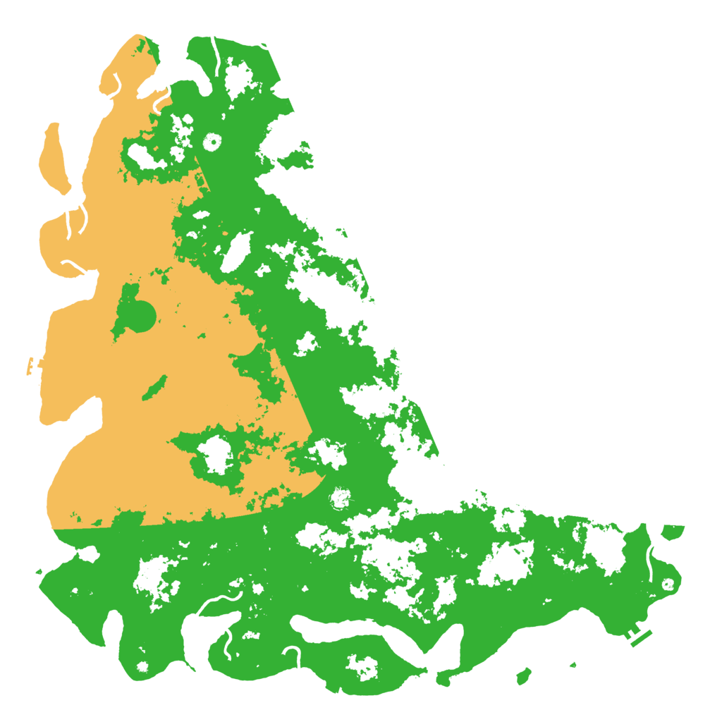 Biome Rust Map: Procedural Map, Size: 6000, Seed: 8153