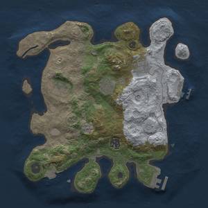 Thumbnail Rust Map: Procedural Map, Size: 3000, Seed: 1391718149, 13 Monuments