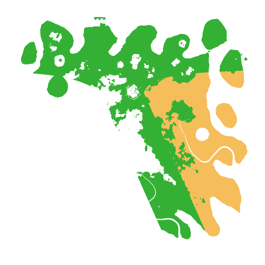 Biome Rust Map: Procedural Map, Size: 3500, Seed: 264589260