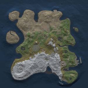 Thumbnail Rust Map: Procedural Map, Size: 3000, Seed: 1996579361, 13 Monuments