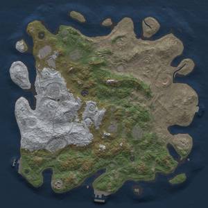 Thumbnail Rust Map: Procedural Map, Size: 4250, Seed: 796706041, 19 Monuments