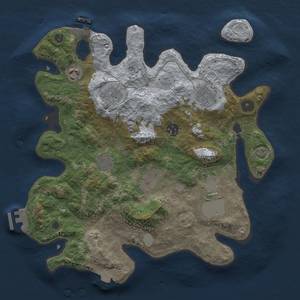 Thumbnail Rust Map: Procedural Map, Size: 3500, Seed: 736620174, 15 Monuments