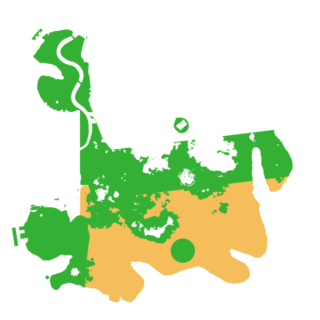 Biome Rust Map: Procedural Map, Size: 3500, Seed: 736620174