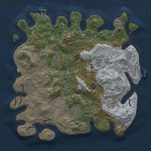 Thumbnail Rust Map: Procedural Map, Size: 4096, Seed: 683499788, 18 Monuments