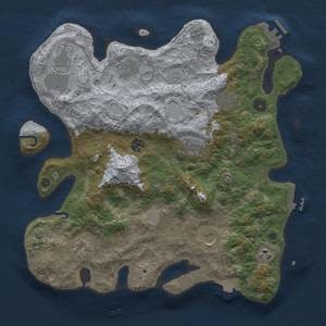 Thumbnail Rust Map: Procedural Map, Size: 3750, Seed: 490257, 17 Monuments