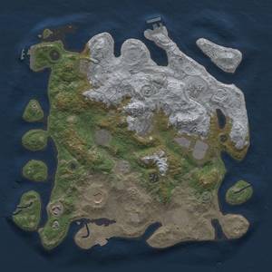 Thumbnail Rust Map: Procedural Map, Size: 3850, Seed: 583901948, 18 Monuments