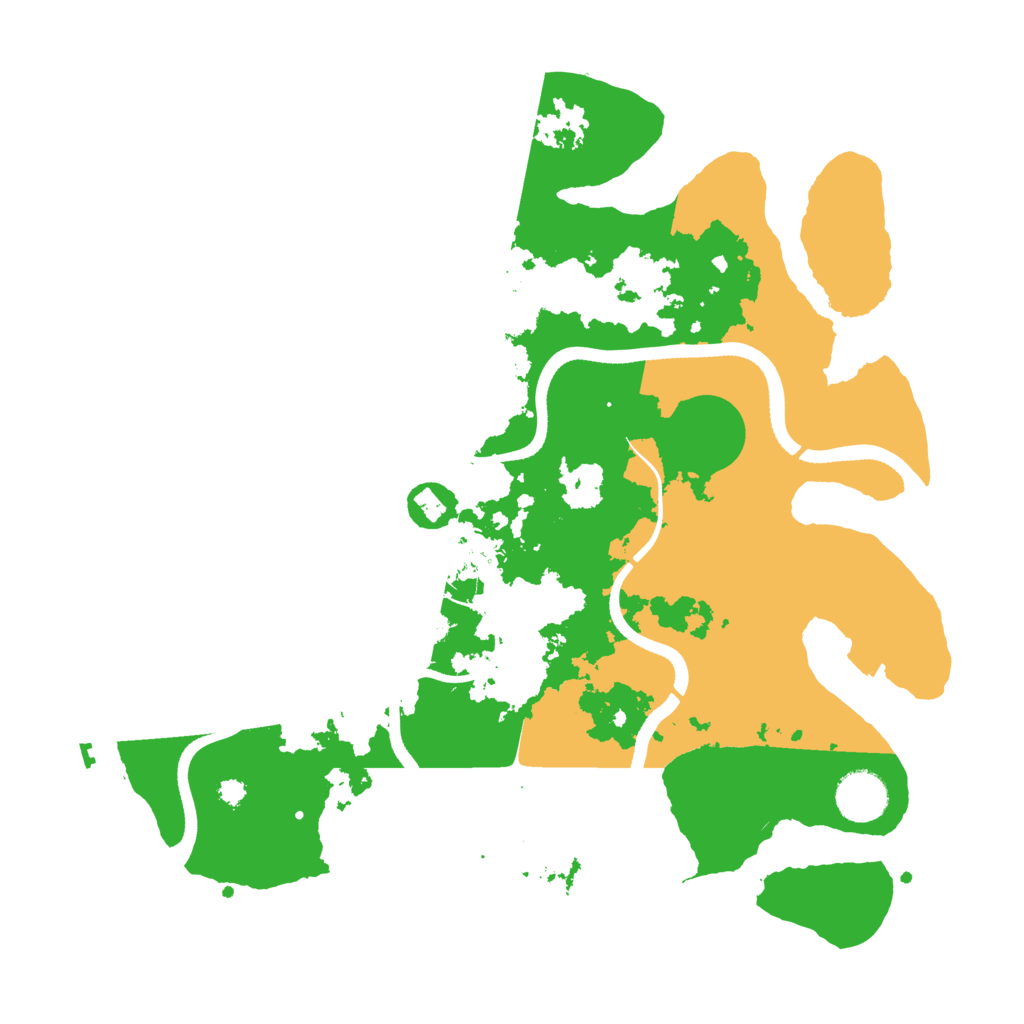 Biome Rust Map: Procedural Map, Size: 3500, Seed: 493787271