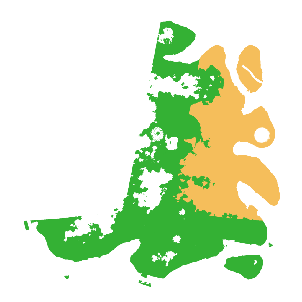 Biome Rust Map: Procedural Map, Size: 3500, Seed: 493787271